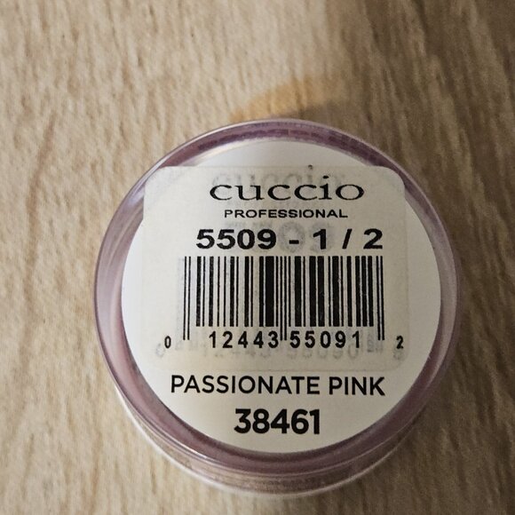 Cucvio Pro Powder Polish Nail Colir Dip System .5oz Passionate Pink & Silver - Picture 2 of 3